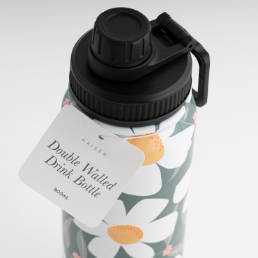 Insulated Drink Bottle 800Ml - Evergreen Posy