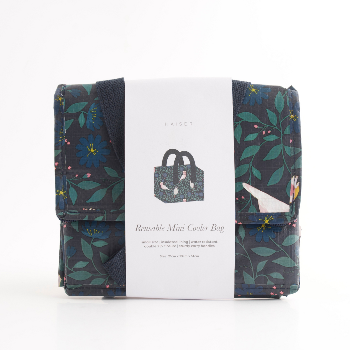 Reusable Mini Cooler Bag - Bird Song