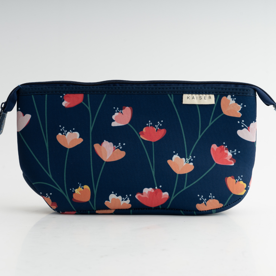 Neoprene Beach Zip Up Bag - Posies