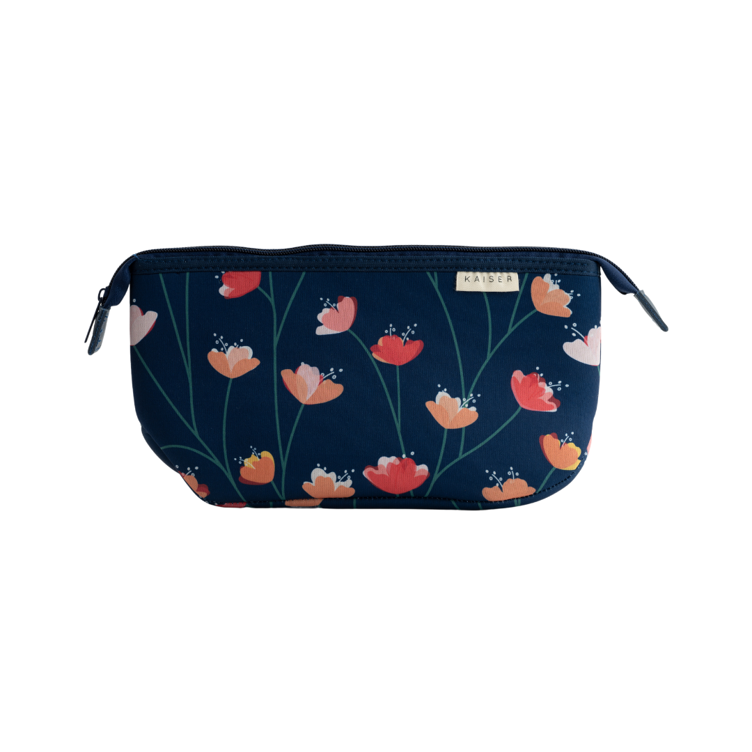 Neoprene Beach Zip Up Bag - Posies