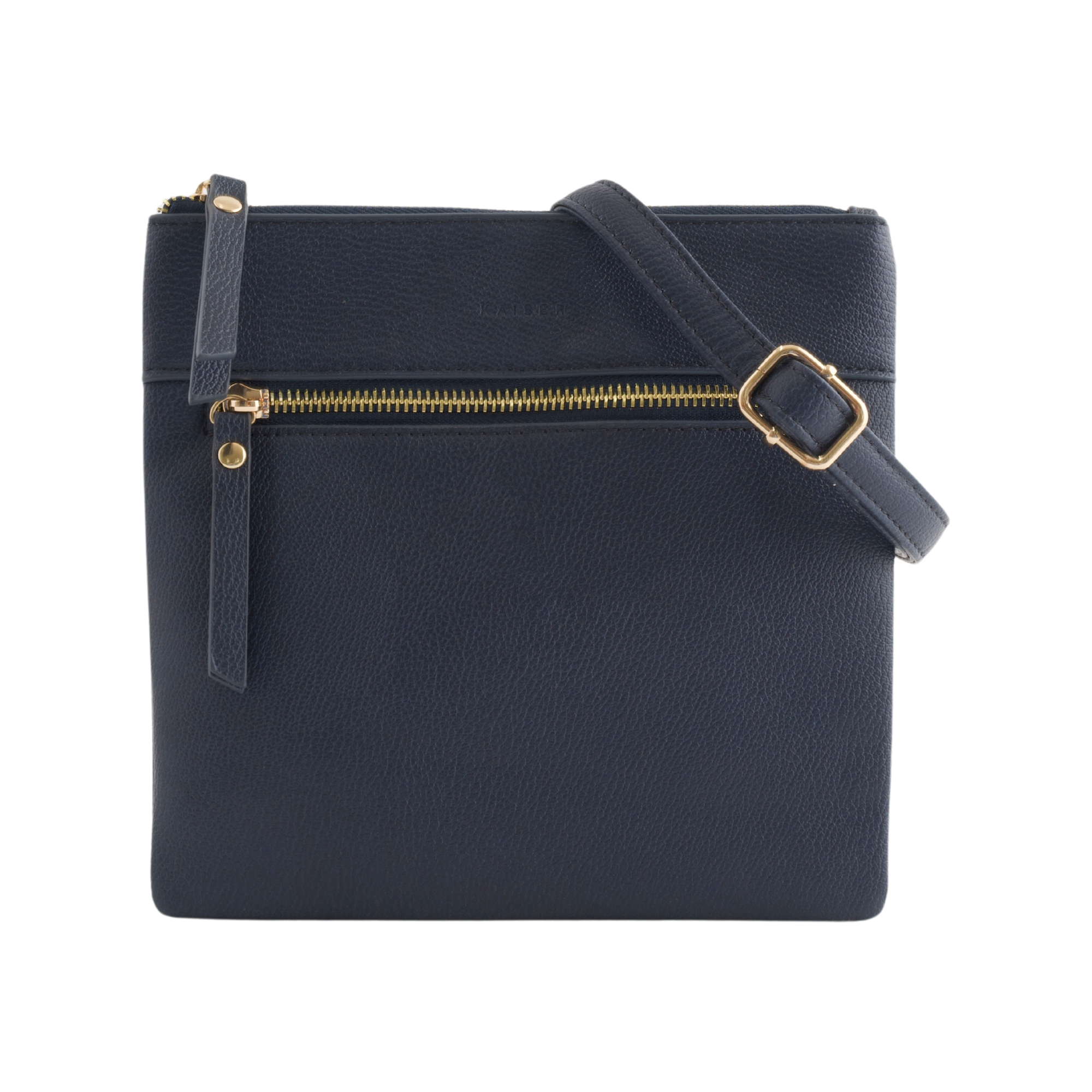 PU Square Shoulder Bag - Navy