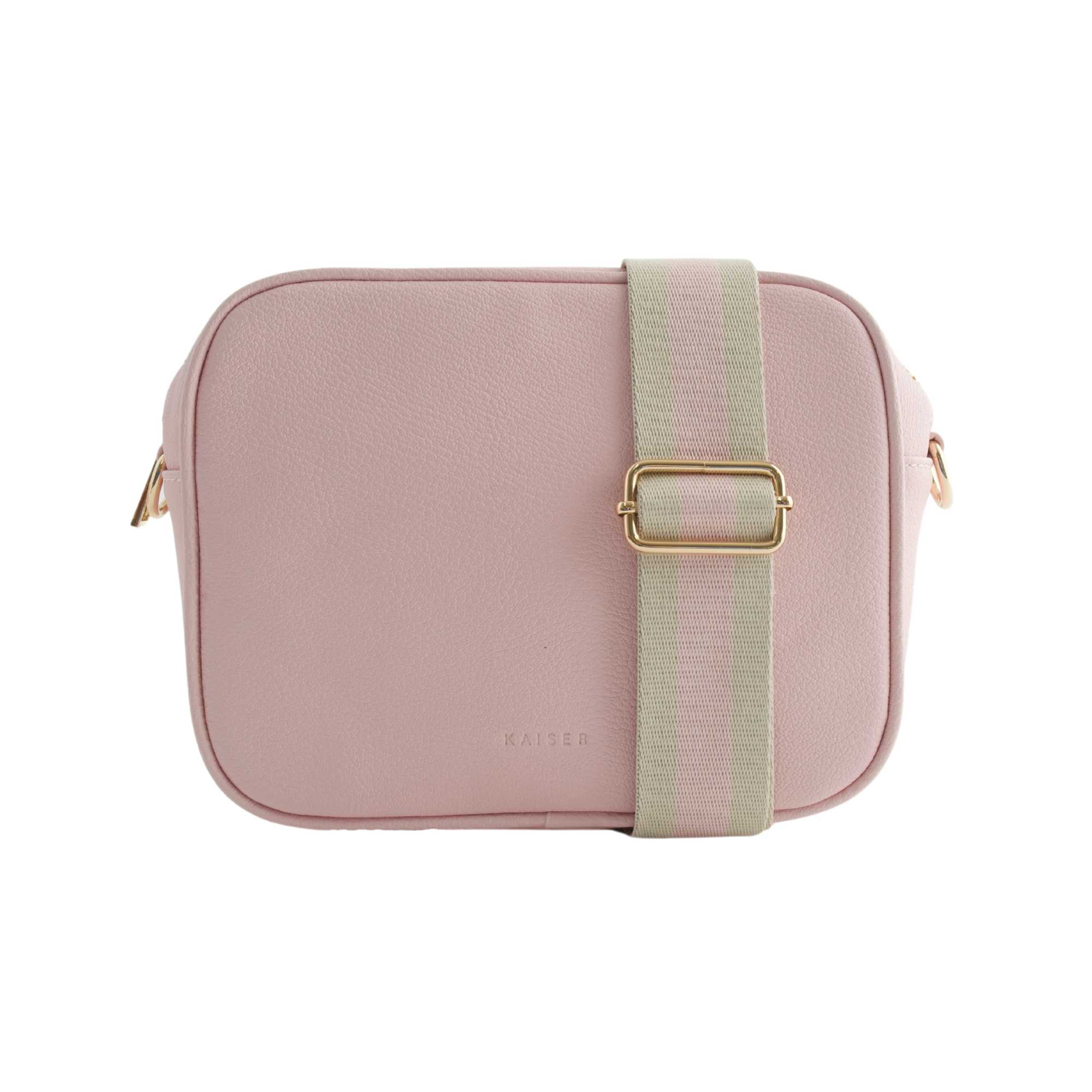 PU Textured Strap Side Bag - Pink