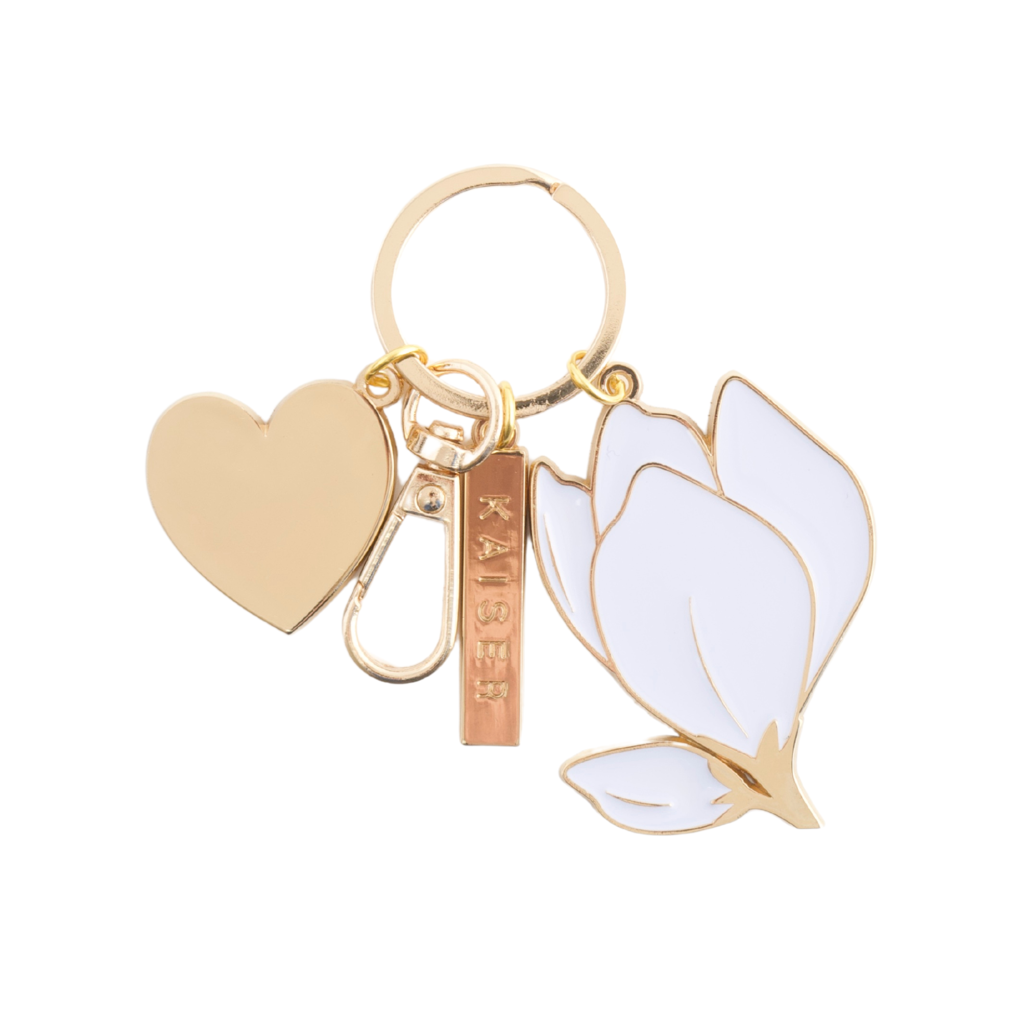 Metal Charm Keyring - Budding