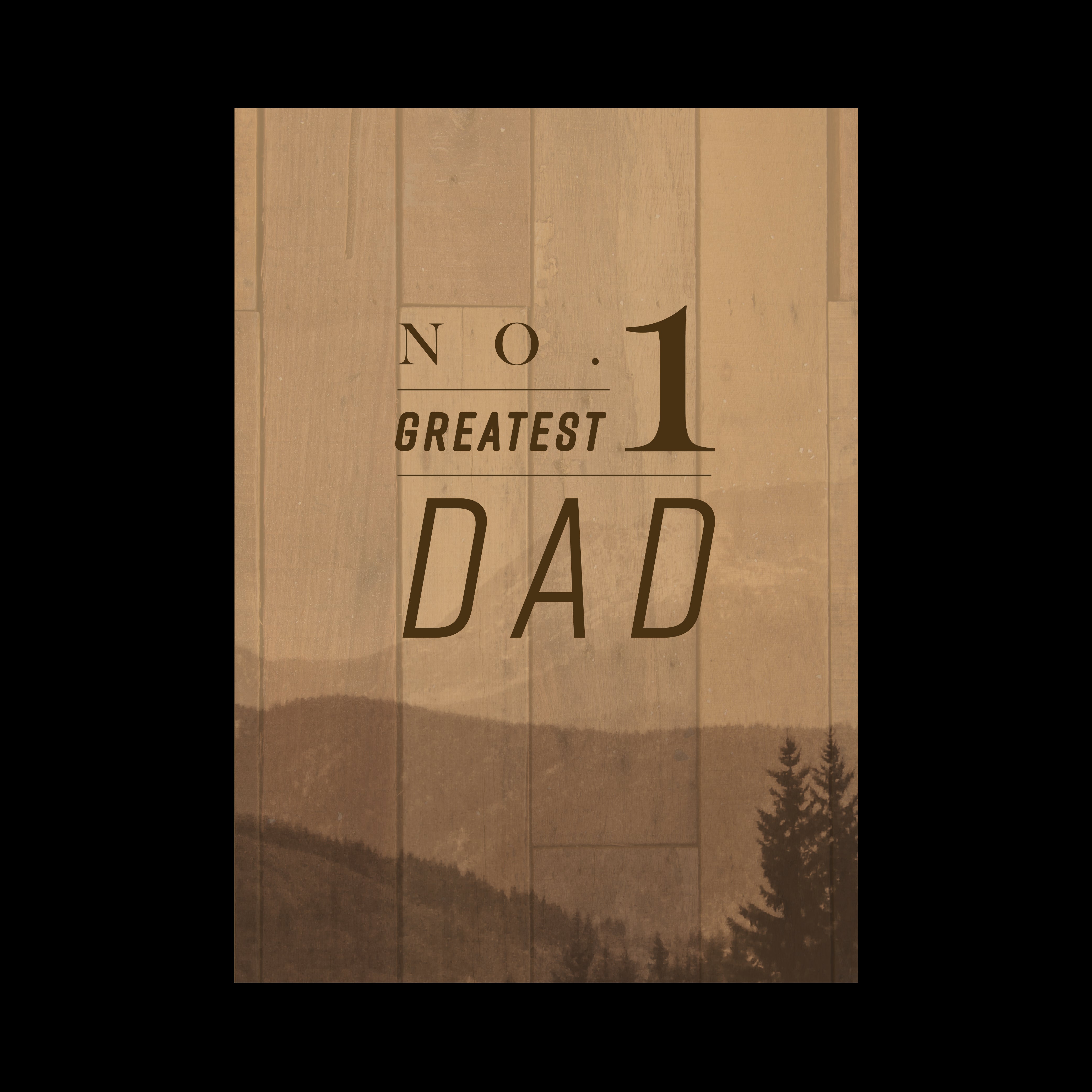 Greeting Card Fathers Day - No.1 Greatest