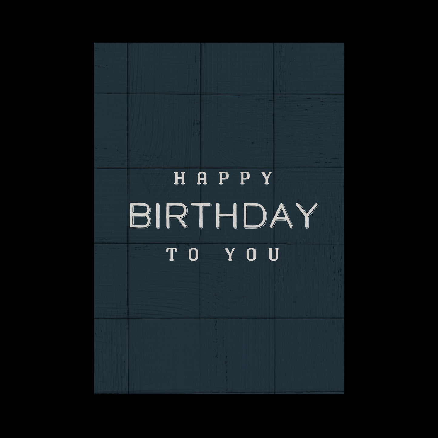 Greeting Card For Him - Navy Check Birthday