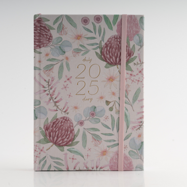 2025 A5 Daily Diary - Waratah