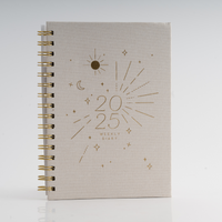 2025 A5 Weekly Spiral Diary & Pen - Celestial