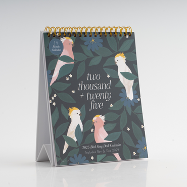 2025 Desk Calendar - Birdsong