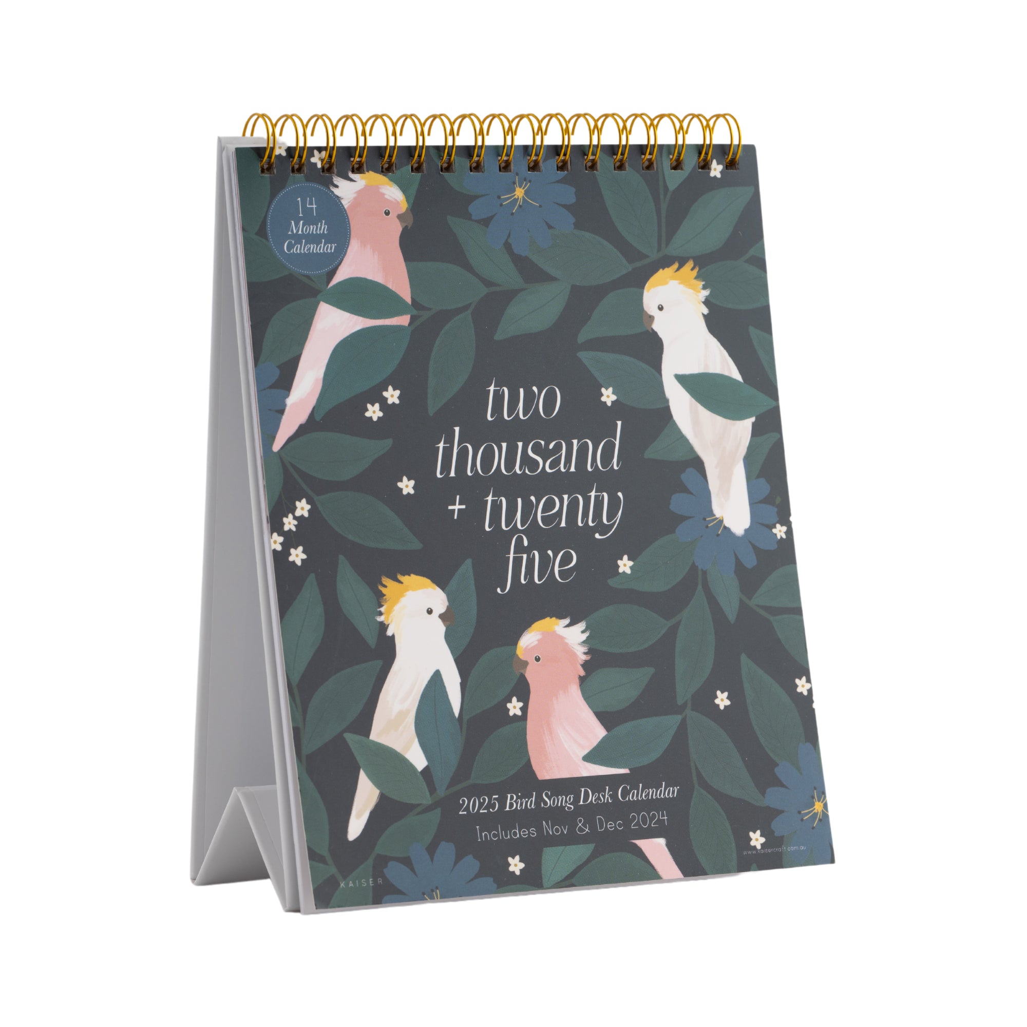 2025 Desk Calendar - Birdsong