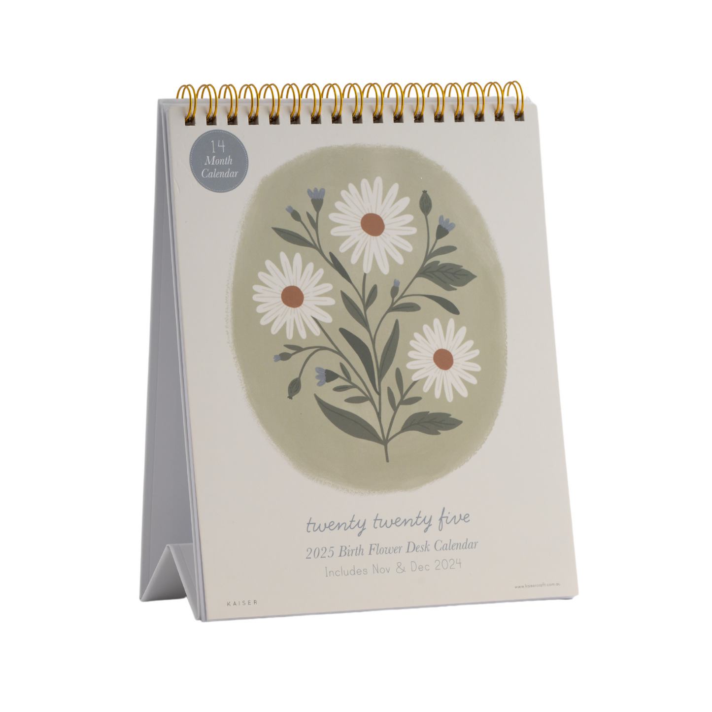 2025 Desk Calendar - Birth Flower