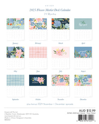 2025 Desk Calendar - Flower Market