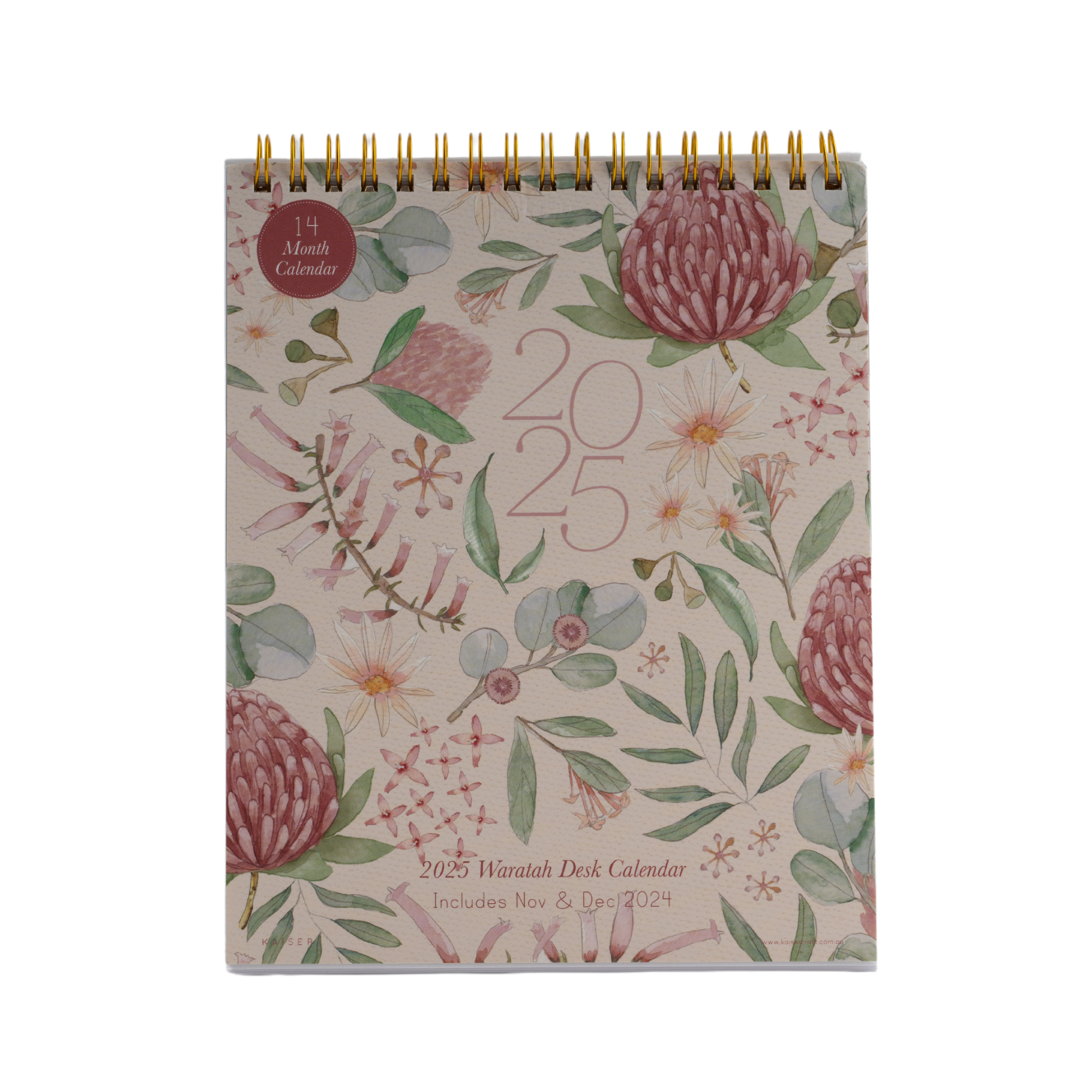 2025 Desk Calendar - Waratah