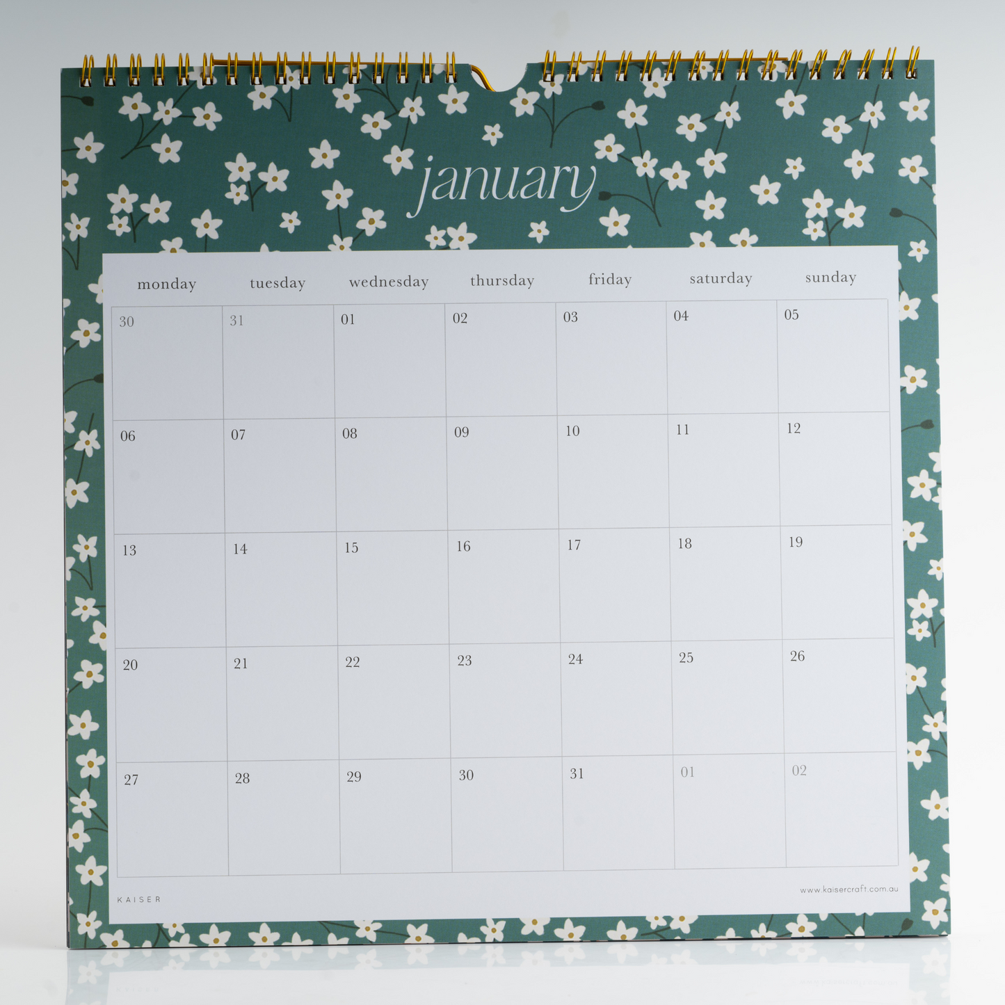 2025 Sq Spiral Calendar - Birdsong