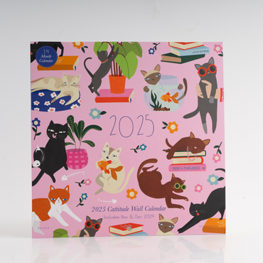 2025 Wall Calendar - Cattitude