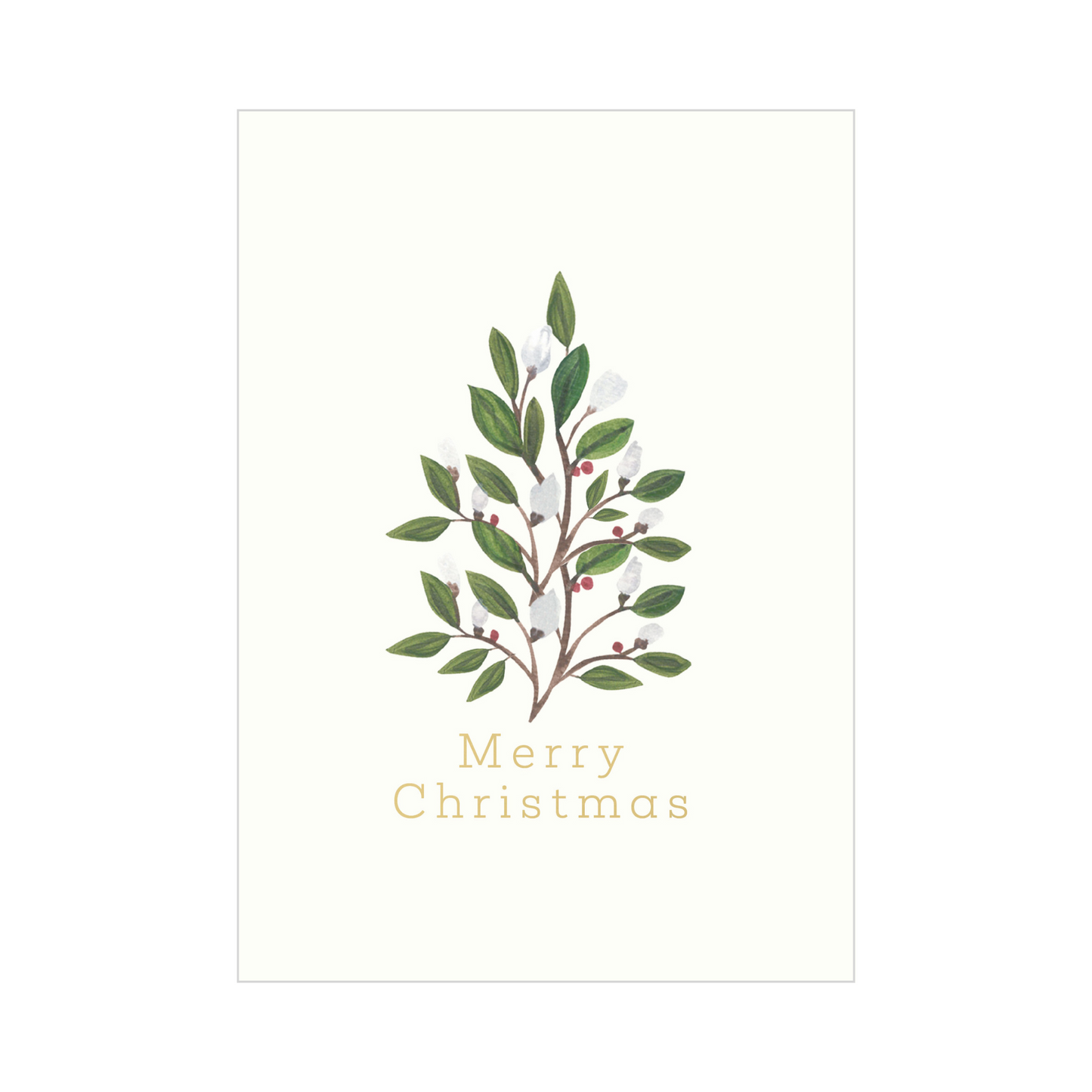 Christmas Card - Trees Of Foliage