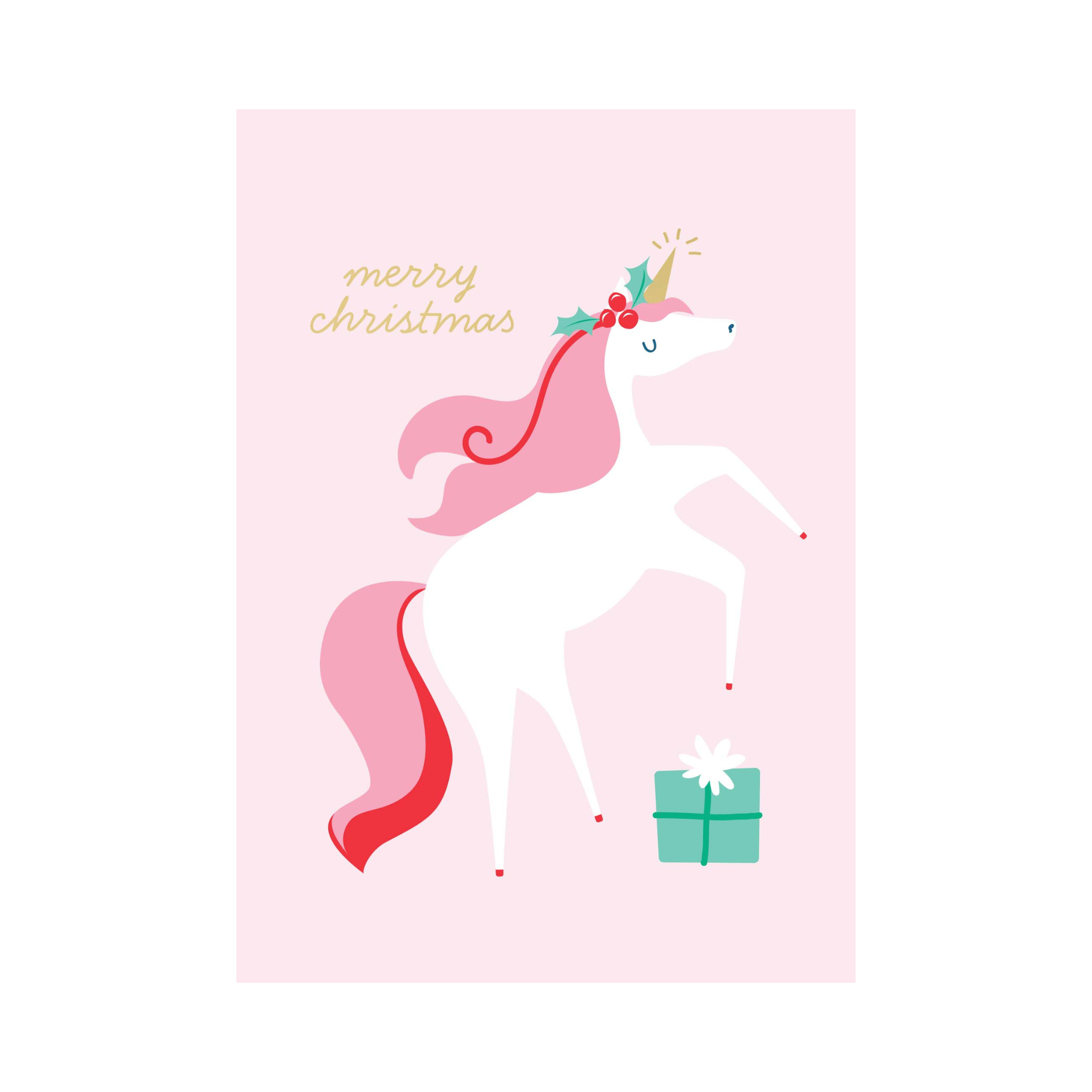 Christmas Card - Christmas Unicorn