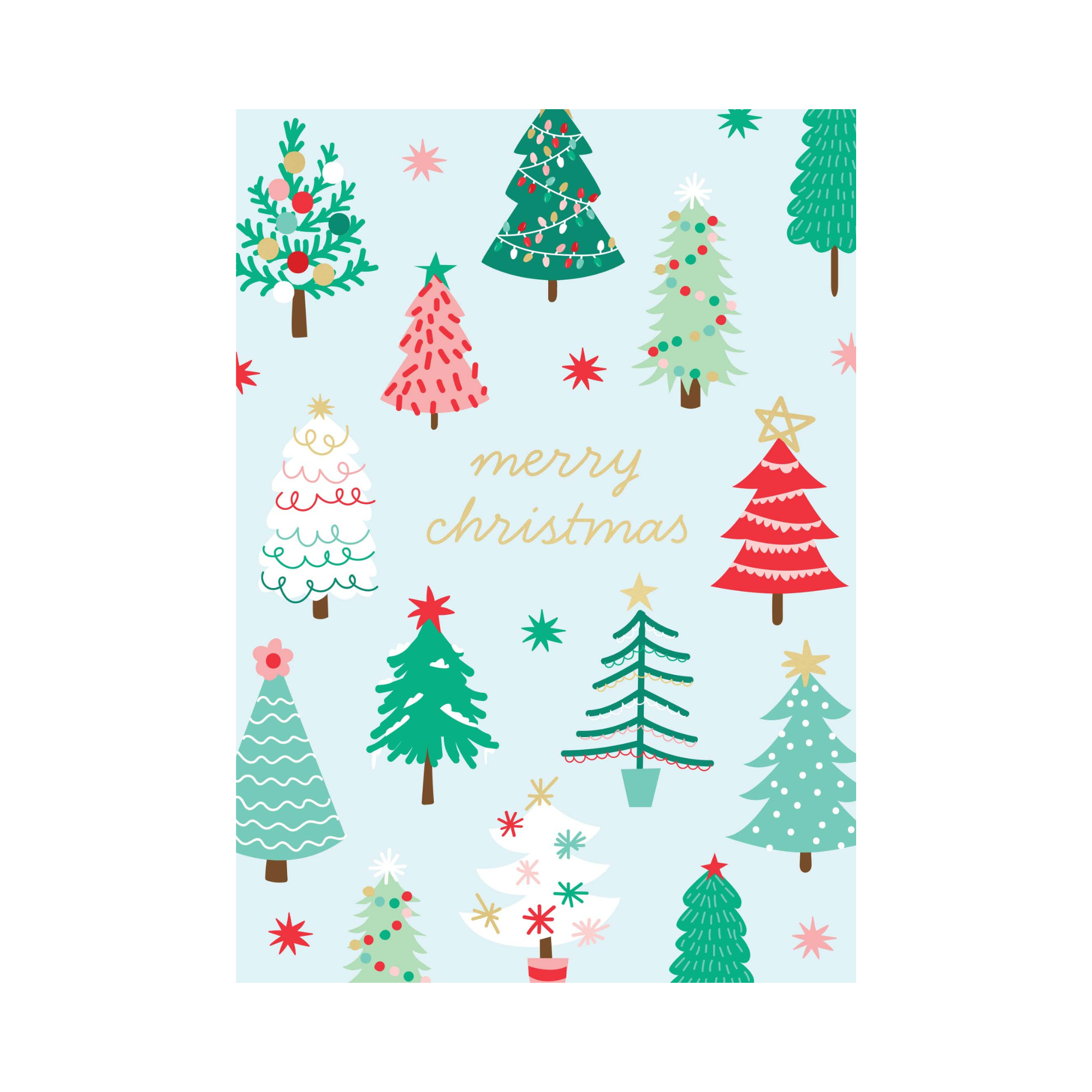 Christmas Card - Christmas Trees