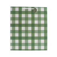 Christmas Jumbo Gift Bag - Green Gingham