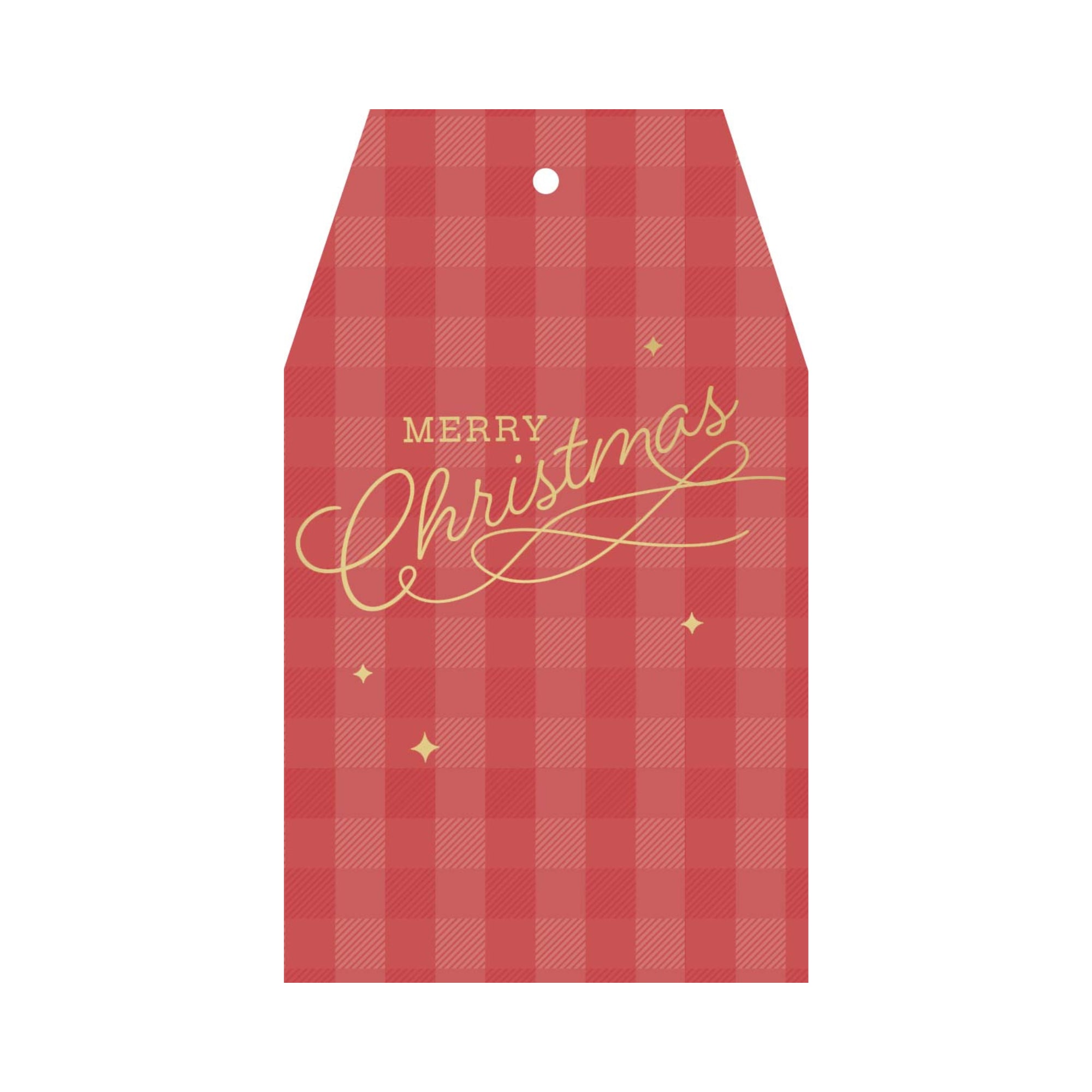 Christmas Gift Tags - Gingham Christmas