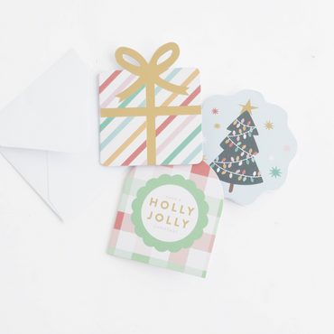 Mini Notecard Set - Holly Jolly