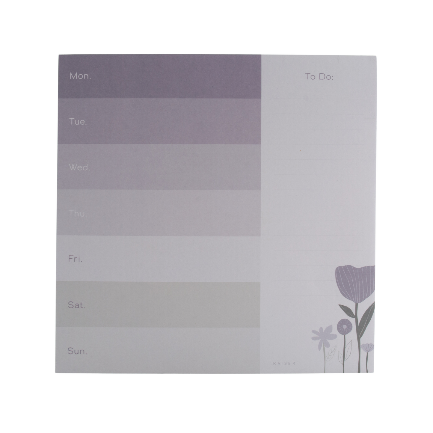 Square Checklist Notepad - Lilac Blooms