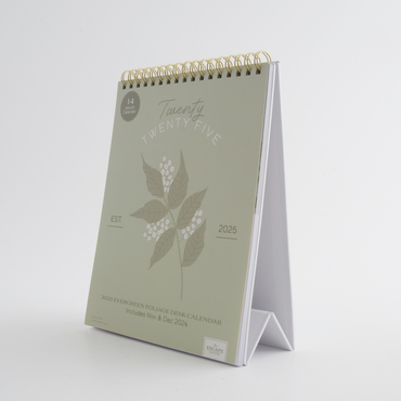 2025 Desk Calendar - Evergreen Foliage