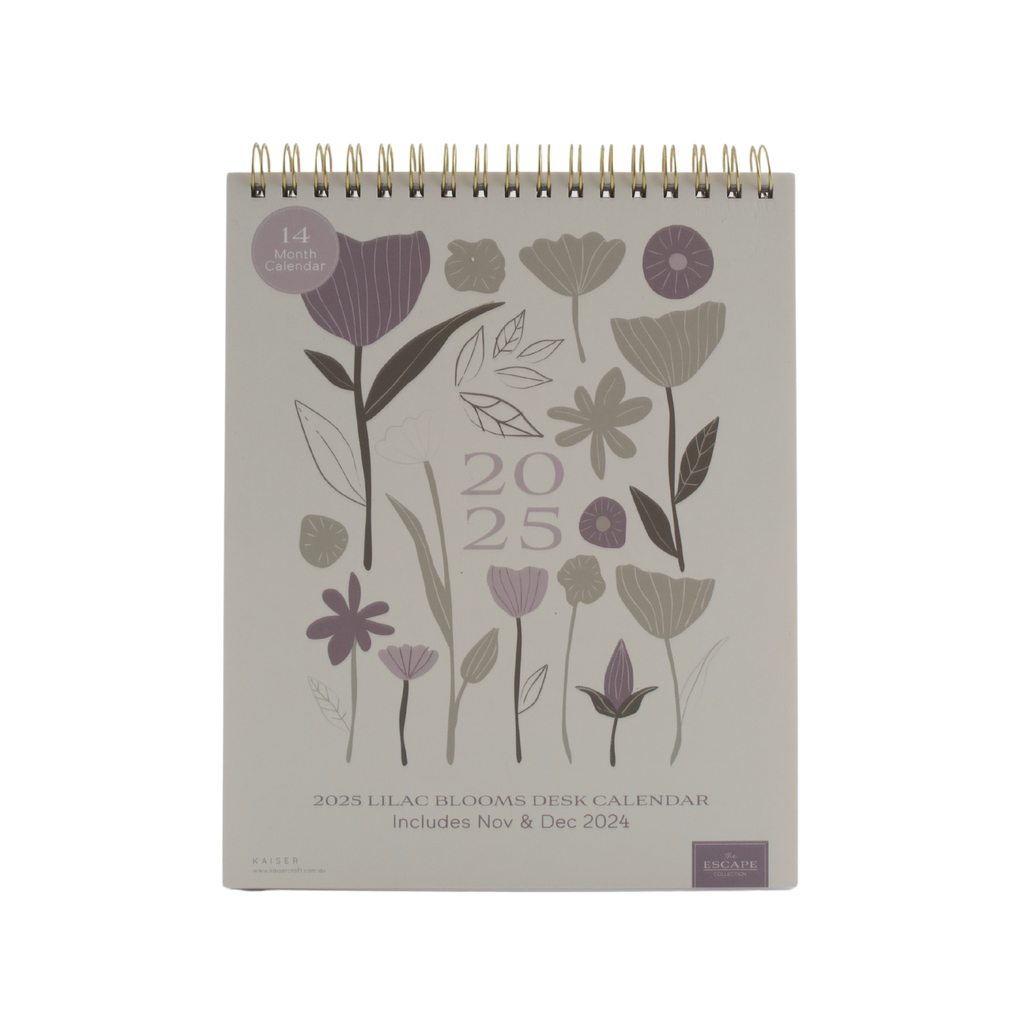 2025 Desk Calendar - Lilac Blooms