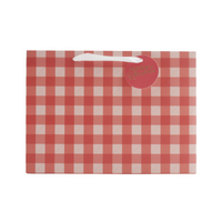 Christmas Medium Gift Bag - Red Gingham