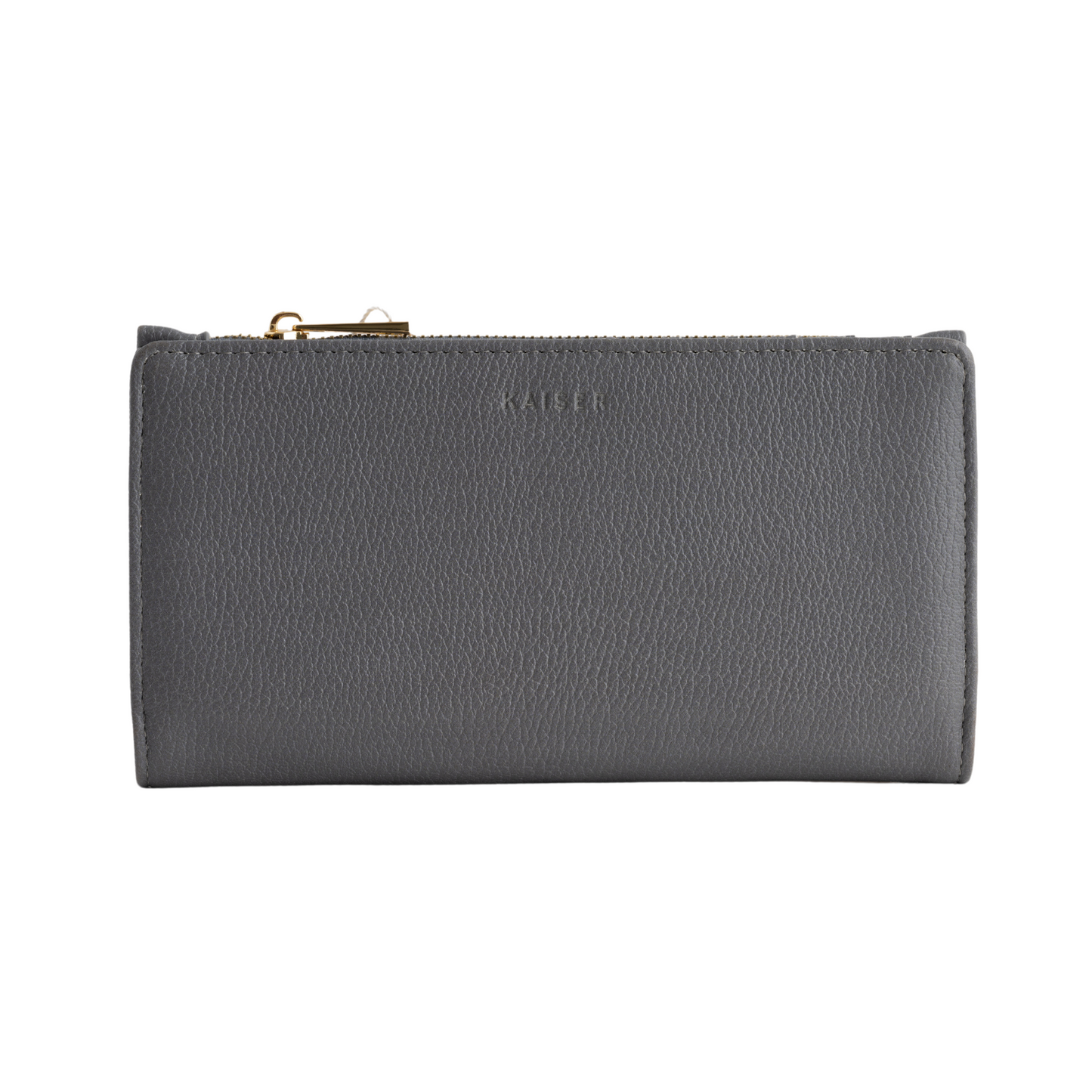 Faux Leather Purse - Fossil Grey