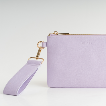 Clutch With Strap - Lilac