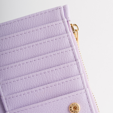 Faux Leather Purse - Lilac