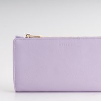 Faux Leather Purse - Lilac