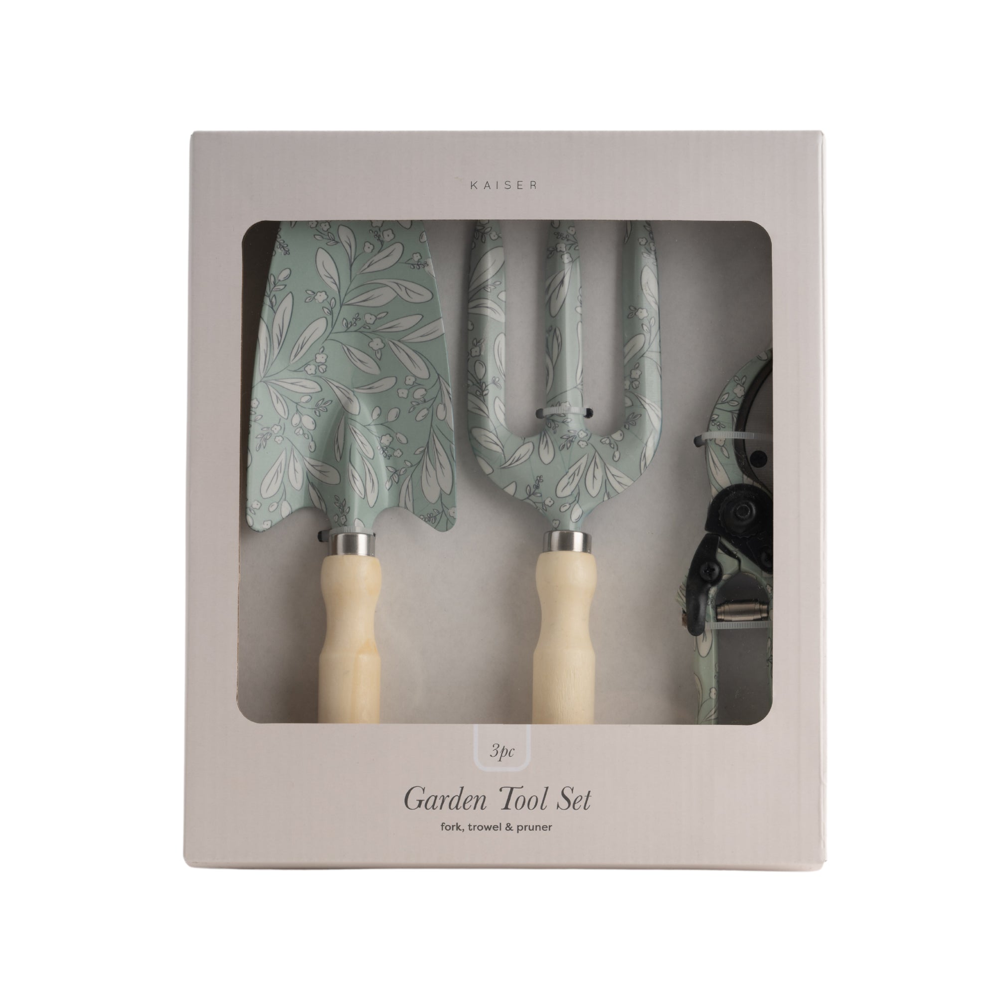 Garden Tools 3Pc Set - Leafy Green