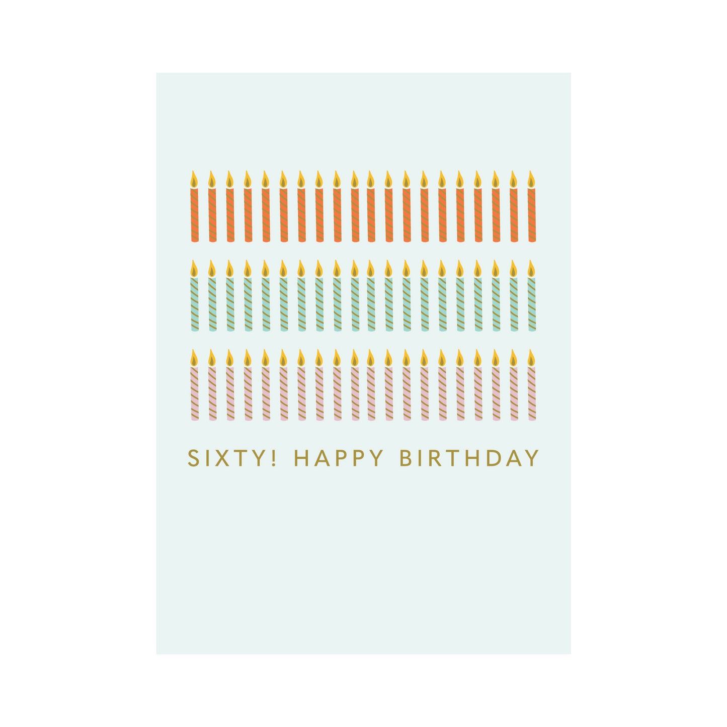 Greeting Card Birthday Milestone - 60 Candles