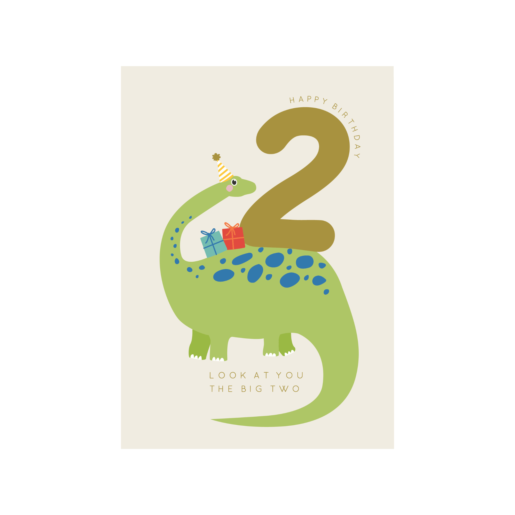 Greeting Card Marvellous Milestone - 2 Dino