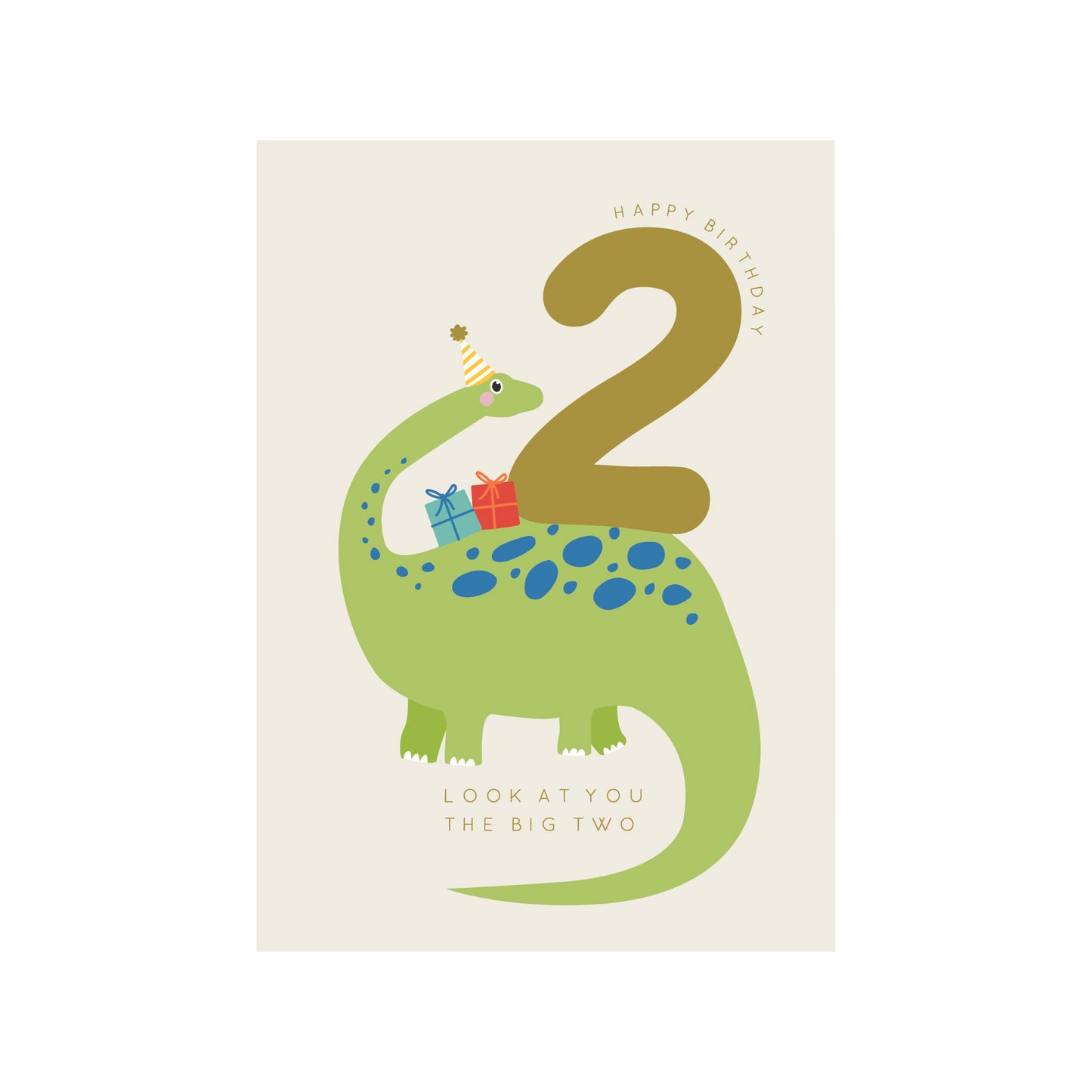 Greeting Card Marvellous Milestone - 2 Dino