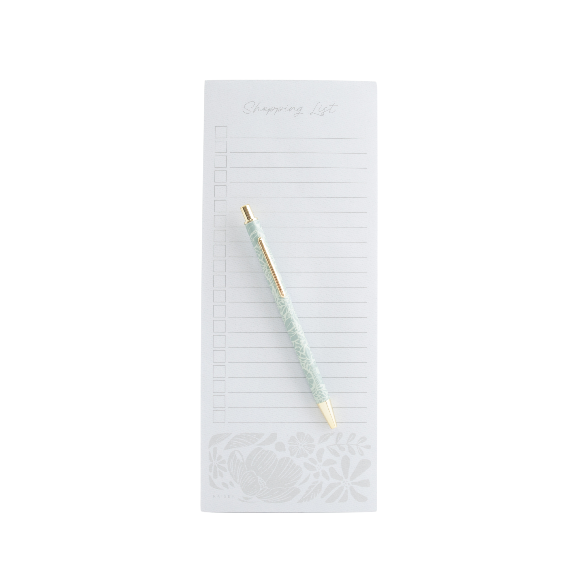 List Notepad With Pen - Mod Flora