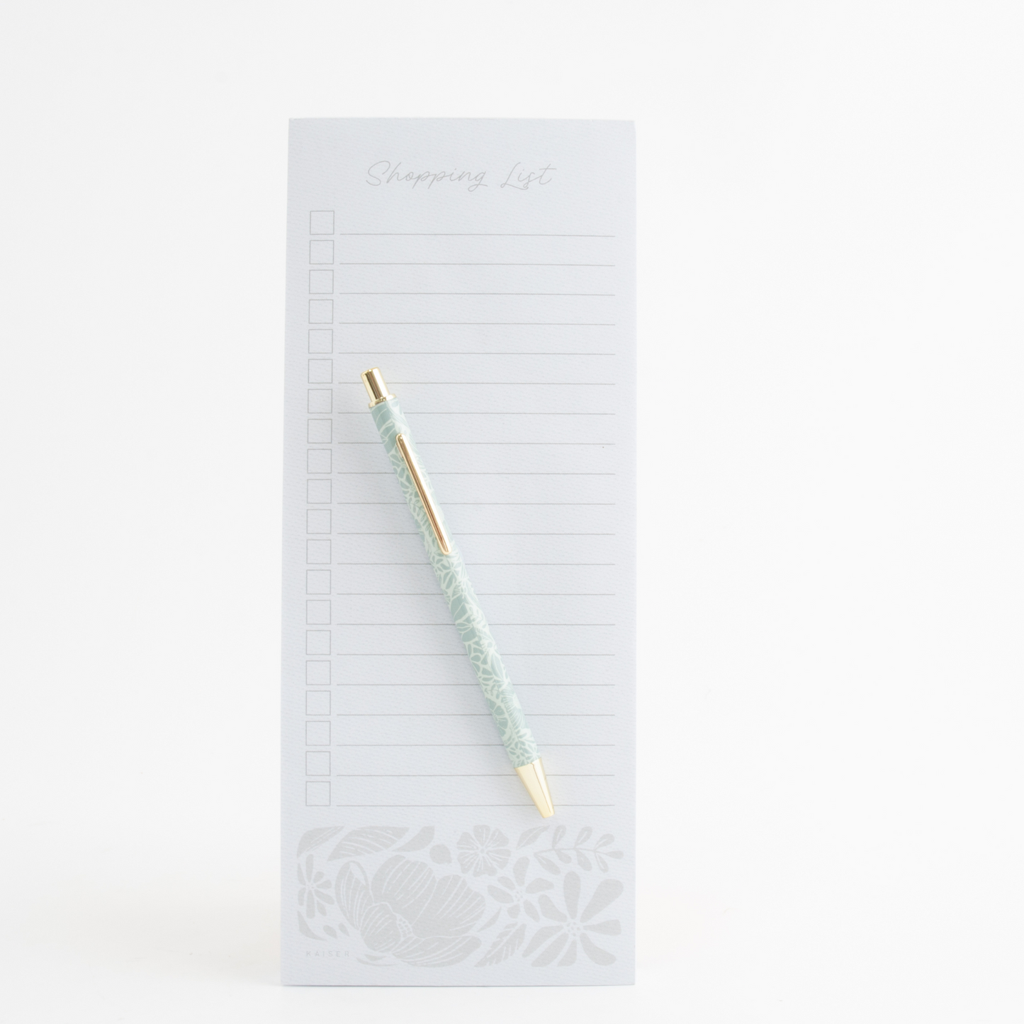 List Notepad With Pen - Mod Flora