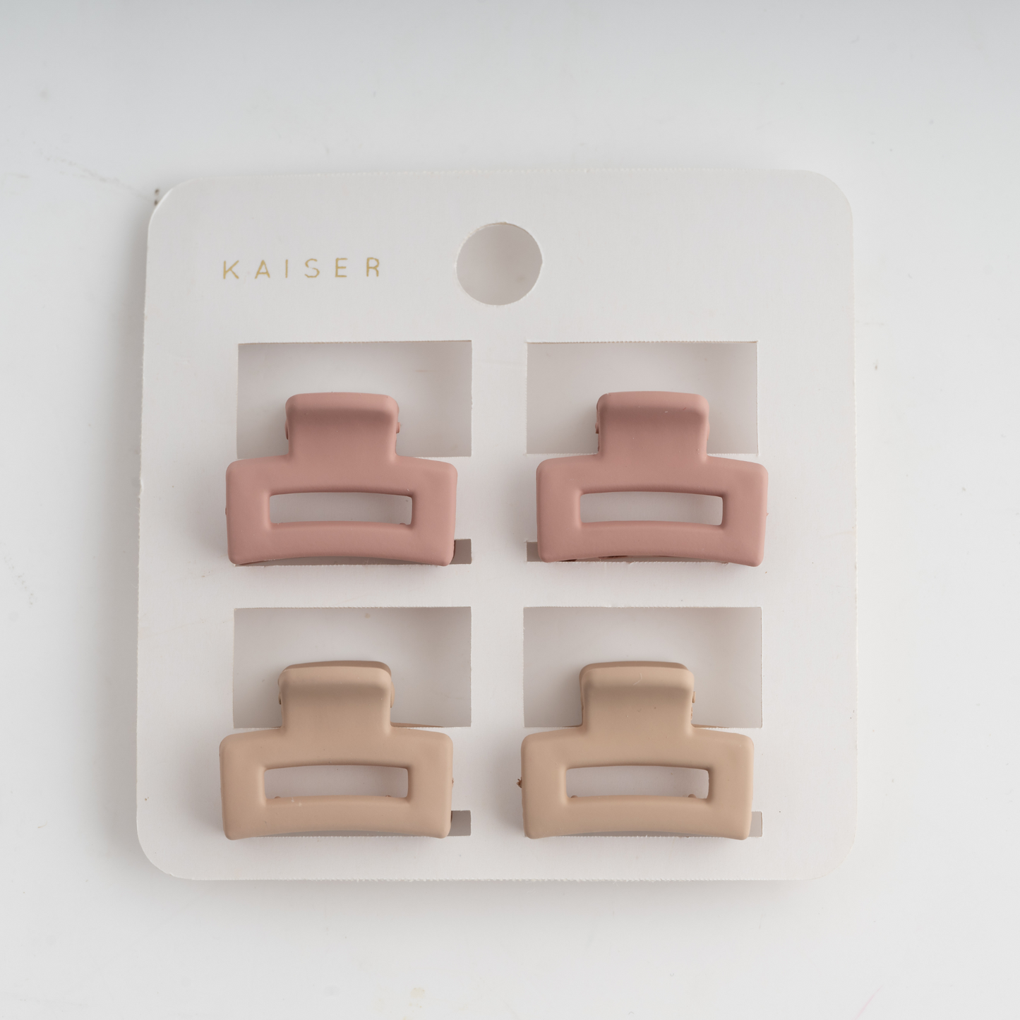 4Pk Mini Matte Hair Claw - Ballerina