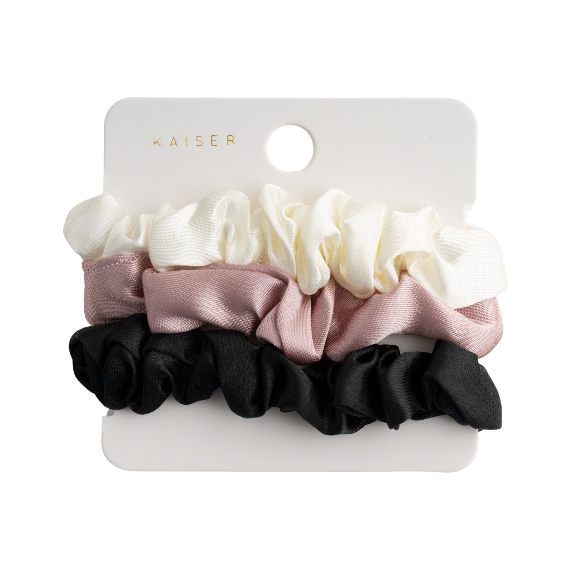 3Pk Satin Small Hair Scrunchie - Ballerina