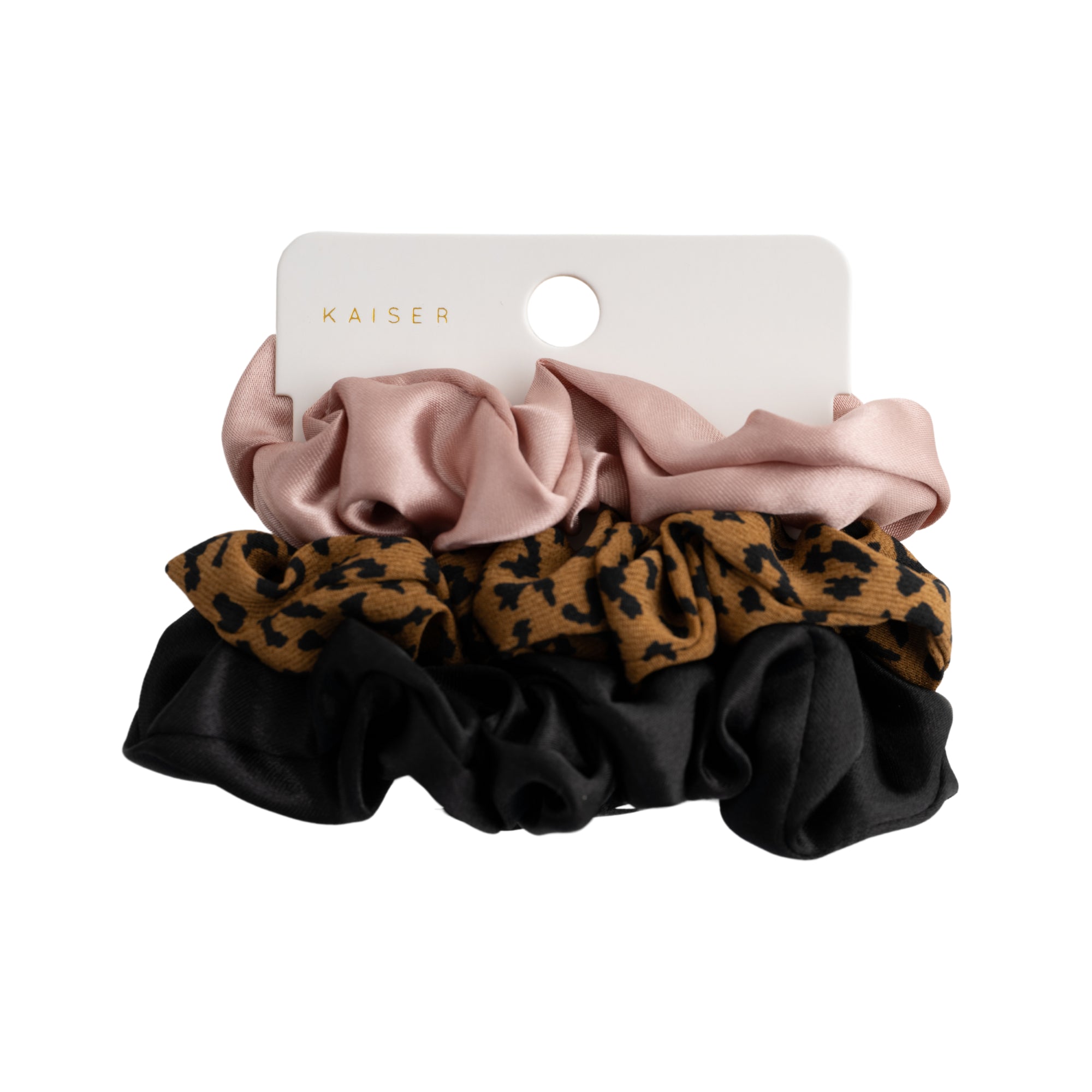 3Pk Large Hair Scrunchie - Wild