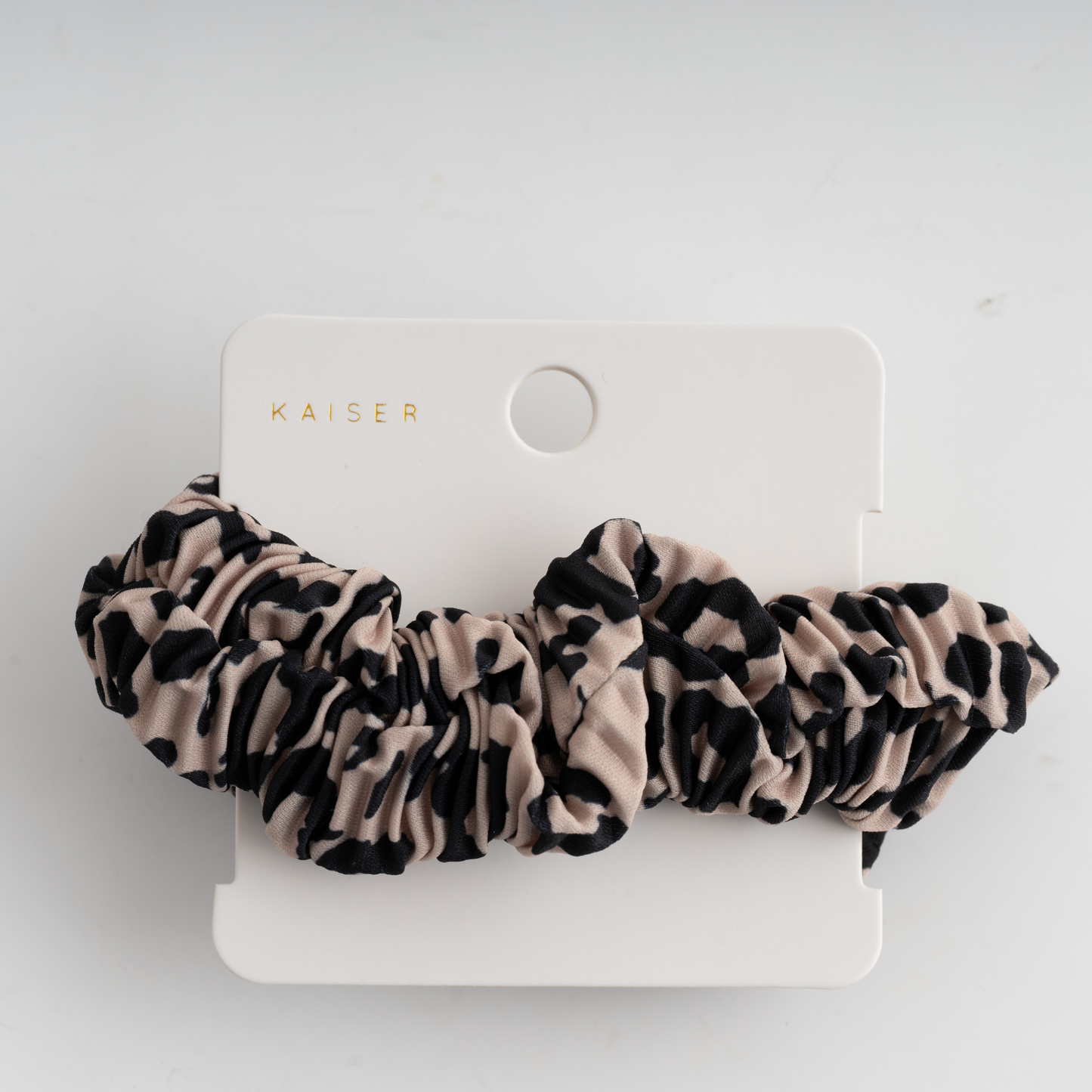 Crinkle Hair Scrunchies - Leopard