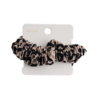 Crinkle Hair Scrunchies - Leopard