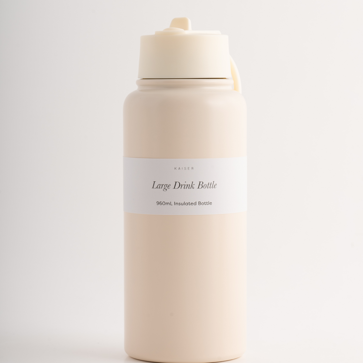 Large Drink Bottle 960Ml - Beige