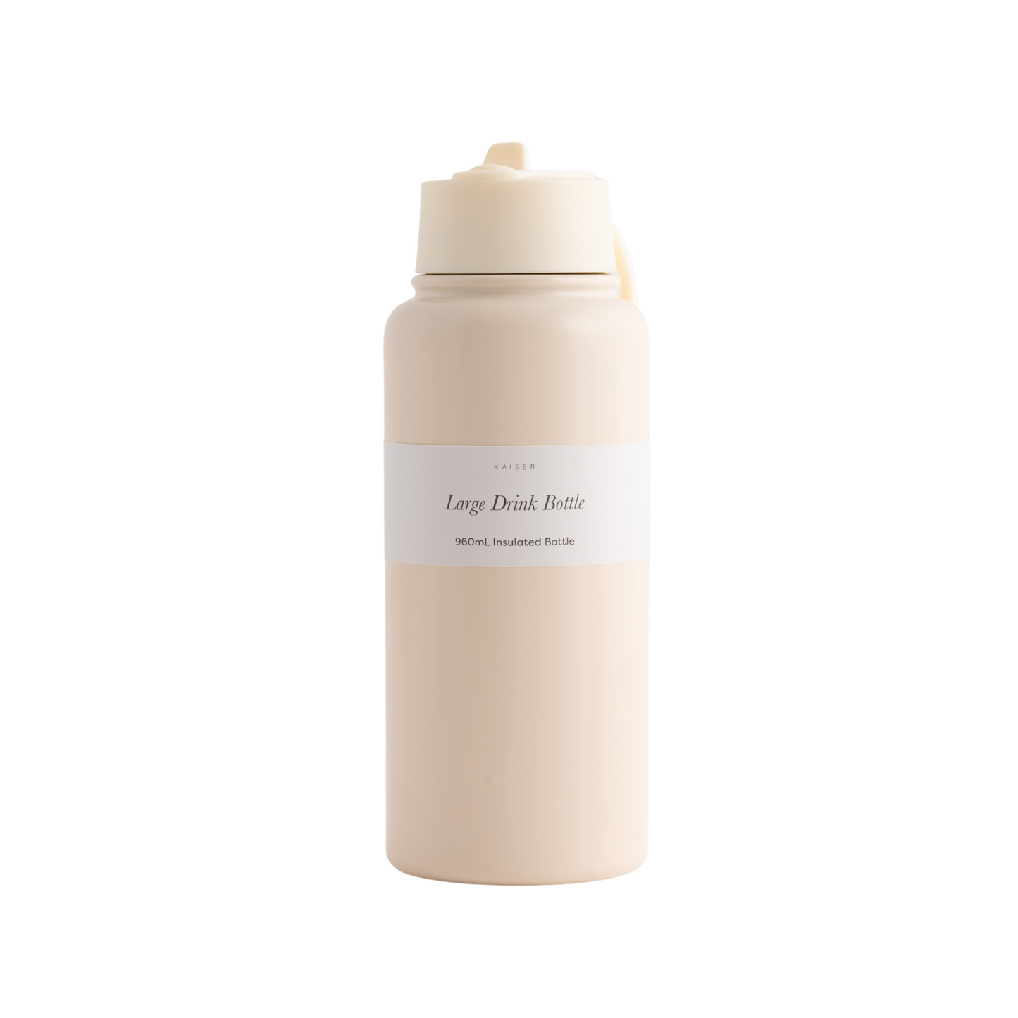 Large Drink Bottle 960Ml - Beige