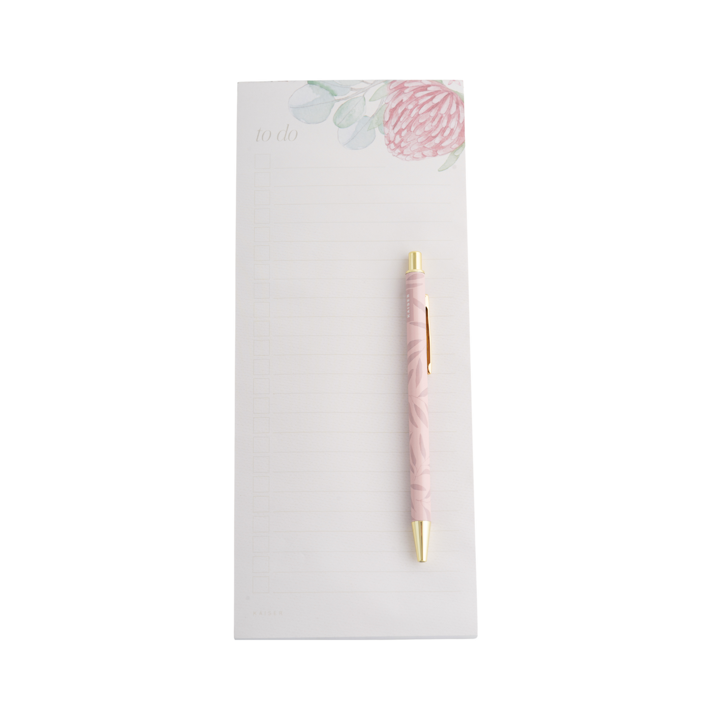 List Notepad With Pen - Waratah