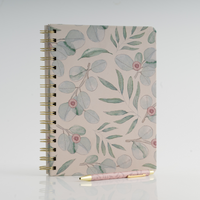 Hardcover Notebook & Pen - Falling Leaves