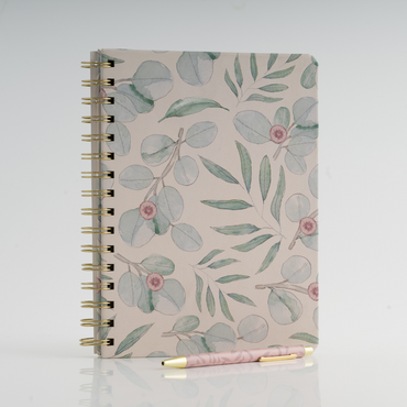 Hardcover Notebook & Pen - Falling Leaves