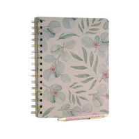 Hardcover Notebook & Pen - Falling Leaves