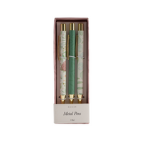 3Pk Metal Pens - Waratah